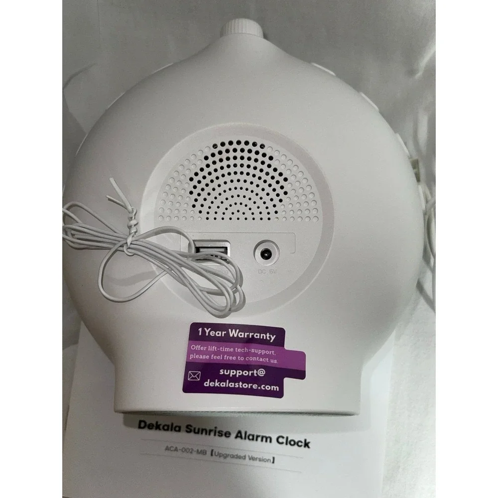 Dekala Sunrise Alarm Clock Wake Up Light FM Radio Nature Sounds
